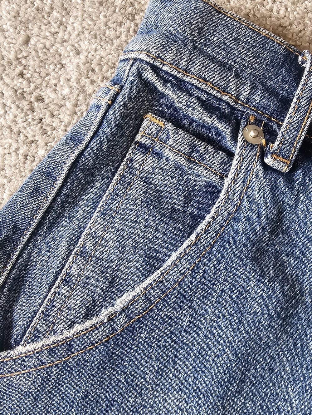 Banana Republic High Waist Button Fly Jean Shorts - Picture 8 of 9
